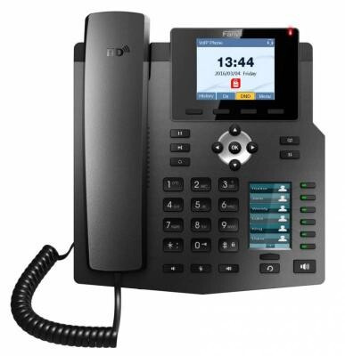 Телефон IP Fanvil X4 4 линии 2x10/100Mbps цветной LCD PoE