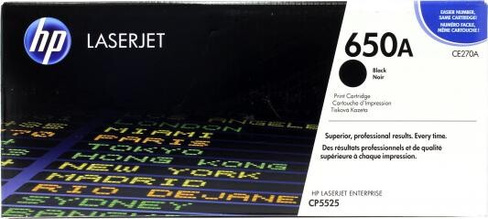 Картридж SuperFine CE270A для HP HP Color LaserJet CP5525 13500стр Черный