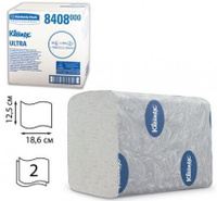 Бумага туалетная KIMBERLY-CLARK Kleenex, комплект 36 шт., Ultra, листовая, 200 л., 18,6х12,5 см, 2-слойная, диспенсер 60