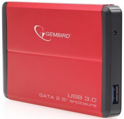Внешний контейнер для HDD 2.5 SATA Gembird EE2-U3S-2-R USB3.0 красный