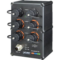Коммутатор/ PLANET IP67-rated Industrial L2+ 4-Port 10/100/1000T 802.3at PoE + 2-Port 10/100/1000T Managed Ethernet Swit