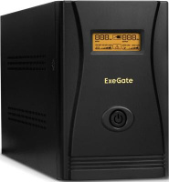 Источник бесперебойного питания Exegate Smart LLB-1600.LCD.AVR.8C13 1600VA Черный