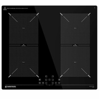 Индукционная варочная панель MEFERI MIH604BK ULTRA, 60 см, 4 конфорки, черная