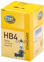 Лампа 12V Hb4 51W Hella Standart 1 Шт. Картон 8Gh005636-121 HELLA арт. 8GH005636-121