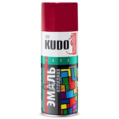 Краска Спрей Универсальная Вишневая, 520 Мл. Kudo Ku-1004 Kudo арт. KU-1004