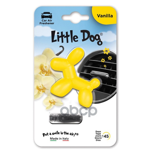 Ароматизатор На Дефлектор Little Dog Vanilla (Ваниль) Little Dog Ed0101 Little Dog арт. ED0101
