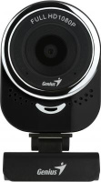 Веб-Камера Genius QCam 6000, black, Full-HD 1080p, universal clip, 360 degree swivel, USB, built-in microphone, rotation
