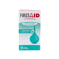 Спринцовка 9А пластизольная с мягким наконечником First Aid/Ферстэйд 310мл ЗАО "Виталфарм"