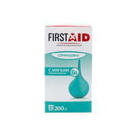Спринцовка 6А пластизольная с мягким наконечником First Aid/Ферстэйд 200мл Виталфарм ЗАО