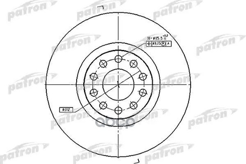 Диск Тормозной Передн Audi: A6 94-97, A6 Avant 94-97, A8 94-02 PATRON арт. PBD7728 2 шт.