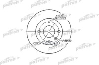 Диск Тормозной Передн Audi: 80 91-94 PATRON арт. PBD2598 2 шт.