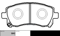 Колодки Дисковые Передние_ Subaru Forester 2.0 02Legacy2.5i 4Wd 96-99 (Нов Арт Gk0988) Cksu-1 CTR арт. CKSU-1