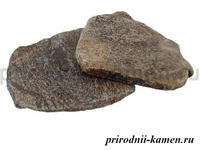 Галтованный камень 2 см, коричневый