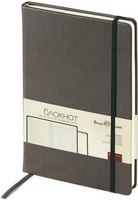 Блокнот Bruno Visconti Блокнот с фиксирующей резинкой "Megapolis Velvet", А5, 100 листов, клетка, серый