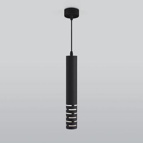 Светильник подвесной (люстра) 1*50Вт GU10 черный цилиндр Электростандарт