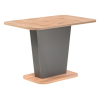 Стол кухонный раздвижной прямоугольный 0,75х1 м дуб вотан/графит Лурвин (514757) Woodville
