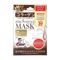 JAPAN GALS Маска для лица с коллагеном / Pure5 Essence 30 шт