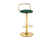 Lusia green / gold Барный стул Woodville