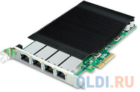 PLANET 4-Port 10/100/1000T 802.3at PoE+ PCI Express Server Adapter (120W PoE budget, PCIe x4, -10 to 60 C, Intel Etherne