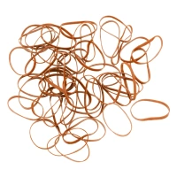 DEWAL PROFESSIONAL Резинки для волос силиконовые, коричневые midi 50 шт/уп