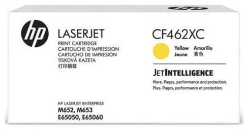 Картридж HP CF462XC для Color LaserJet Enterprise M652/M653 22000стр Желтый