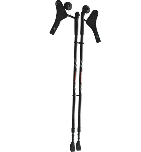 Трость для "скандинавской " ходьбы (110-140 см) цвет черный E0674
