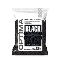DEPILTOUCH PROFESSIONAL Воск пленочный в гранулах, с маслом какао / OPTIMA BLACK 100 г