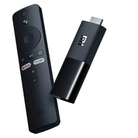 Приставка Смарт-ТВ XIAOMI Mi TV Stick Android TV 4 ядра 1Gb+8Gb HDMI WiFi пульт ДУ черный PFJ4145RU