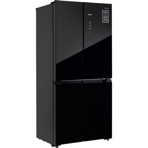 Холодильник двухкамерный TESLER RCD-482I No Frost, Side by Side, инверторный черное стекло