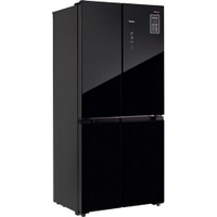 Холодильник двухкамерный TESLER RCD-482I No Frost, Side by Side, инверторный черное стекло
