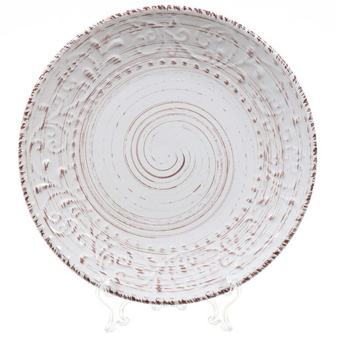 Тарелка обеденная, керамика, 27 см, круглая, Энже, Daniks