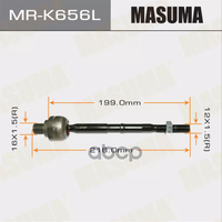 Рулевая Тяга L Chevrolet Aveo (T250) Masuma Mr-K656l Masuma арт. MR-K656L