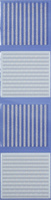 Плитка бордюр Axima Агата B голубая 250x65x7 мм