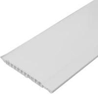 Стеновая панель ПВХ Белая 3000x100x10 мм 0.3 м² РСП
