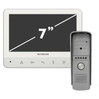 Комплект видеодомофона Skybeam 7" цвет белый SKYBEAM RL-B7WH