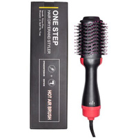 Фен-щетка для волос / Расческа с ионизацией One Step Фен-щётка (расчёска-фен) для волос Hair Dryer 3 в 1 Cronier