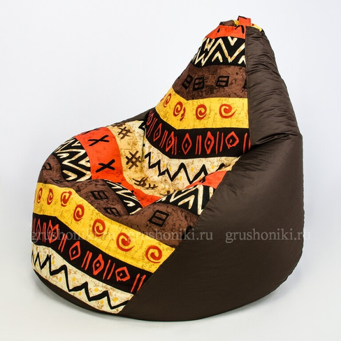 Кресло - груша "MINI" Размер L ОПТ Африка коричневый